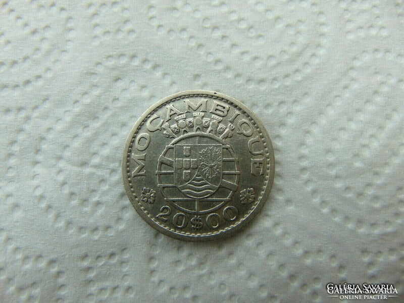 Portugal - Mozambique silver 20 escudo 1955 10 grams