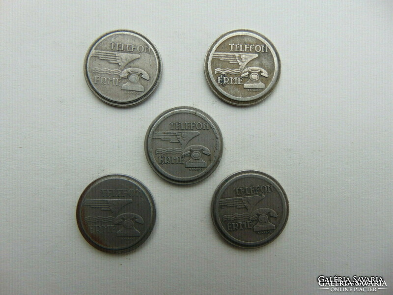 Lot of 5 telephone tantus - coins!