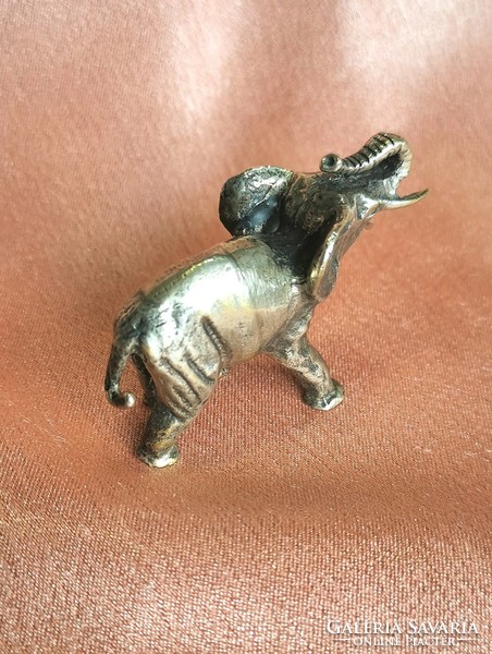 Silver miniature elephant