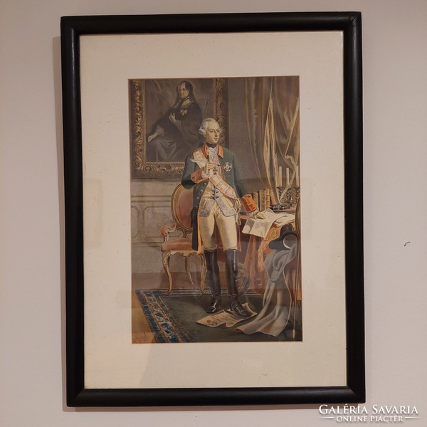 Antique print, about the heir to the throne