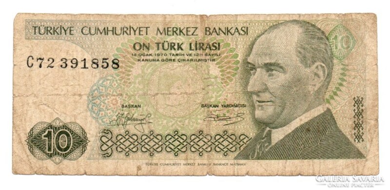 10 Lira 1970 Turkey