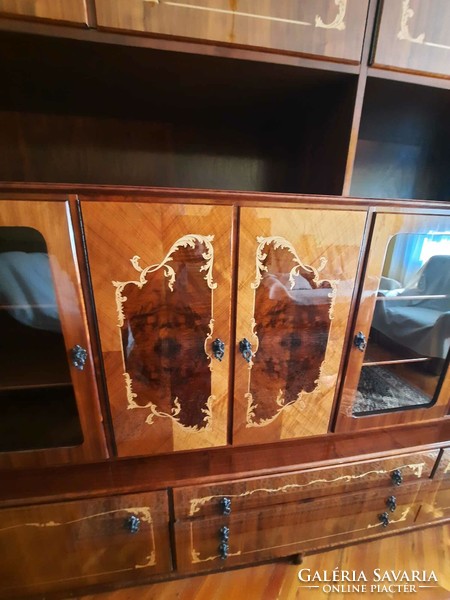 Inlaid wardrobe with table