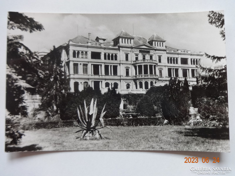 Régi képeslap: Balatonfüred, Állami Szívkórház (1964)