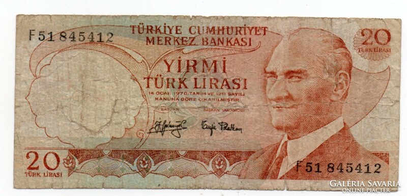 20 Lira 1970 Turkey