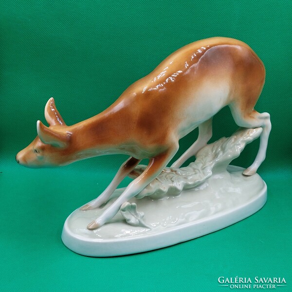 Karl wanke royal dux deer figure 26x20 cm