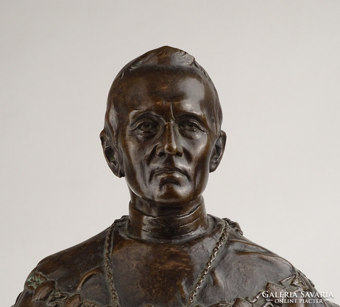 1A623 Bronze bust of Cardinal József Samassa 32 cm