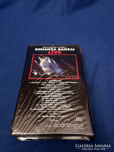 Bonanza banzai - live b.S. 15.11.1991 Vhs tape (televideo)