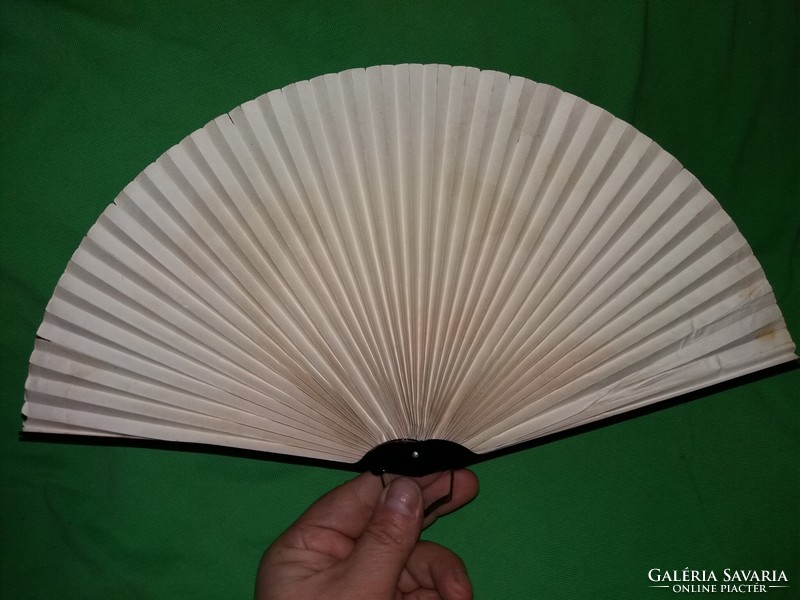 Old oriental Chinese bamboo - paper beautiful painted fan as shown in the pictures