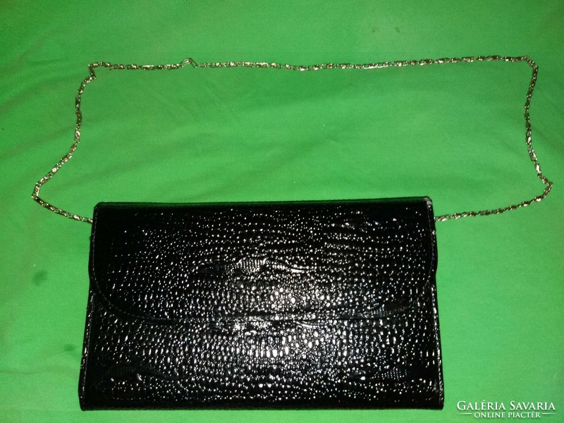 Old theater-going beautiful crocodile and leather pattern chain strap casual women's bag 23x14 according to pictures