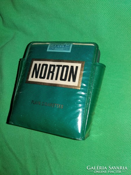 Antique norton strong magnetic stable fixable cigarette box holder plastic advertisement 9x9cm according to pictures