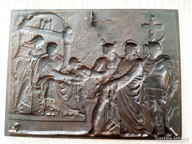 Jesus before his disciples, copper relief, wall picture, beautifully crafted piece 21 cm x 16 cm