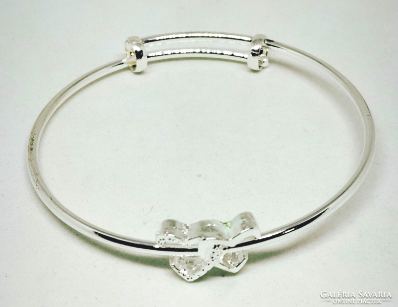 Silver-plated 2-heart bracelet 51