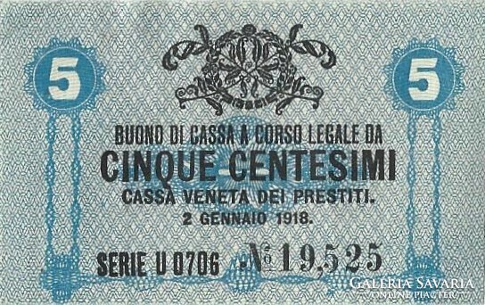 5 Centesimi 1918 Italy Venice 4.