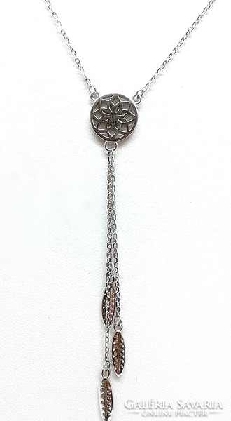 Silver chain with dream catcher pendant (zal-ag104350)