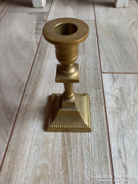 Luxurious antique copper candle holder (15x10 cm)