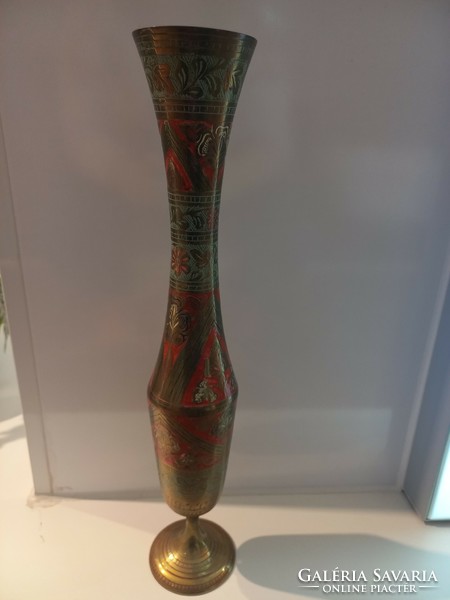Bronze painted vase