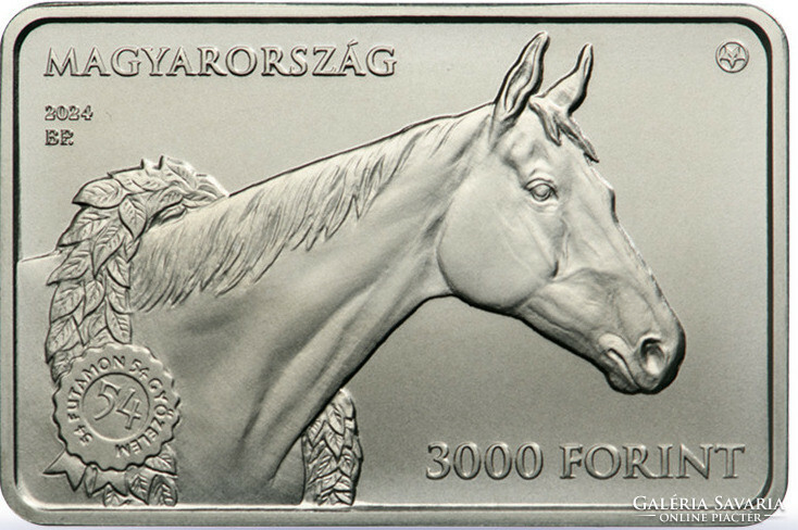 My treasure is the Hungarian racing horse 3000 HUF non-ferrous metal medal 2024 unopened unc +prosi+certi