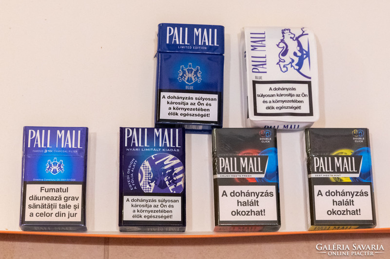 Cigaretta gyűjtemény bontatlan limitált szériás, fémdobozos, külföldi, magyar 166 db