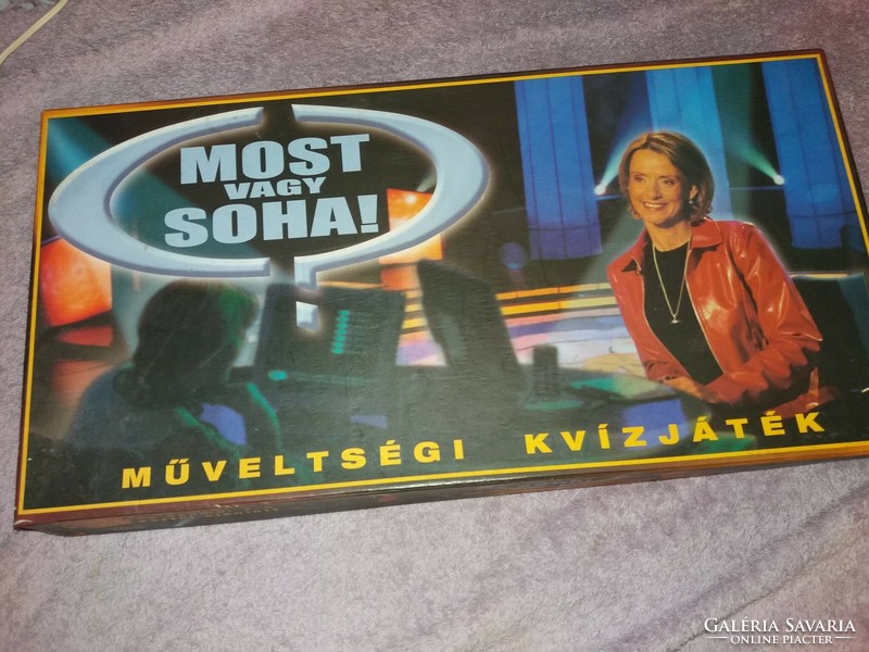 Board game in good condition after Jakupcsek's Gabi TV quiz show, old now or never