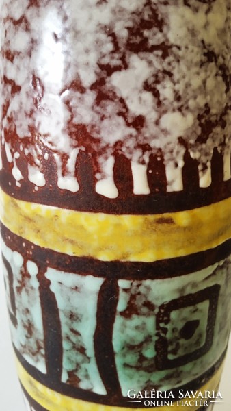 33 Cm, veb haldensleben, German, retro ceramic vase from the 1960s