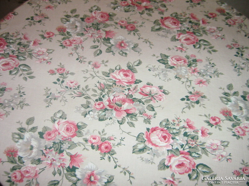 A pair of beautiful vintage-style blackout curtains with a rose pattern