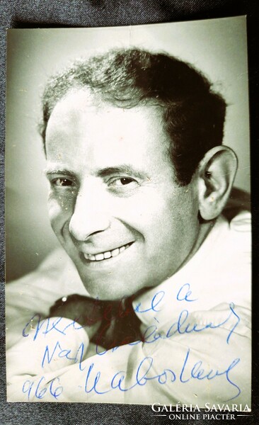 Unforgettable László Kabos actor comedian personally signed autograph photo autograph 1966