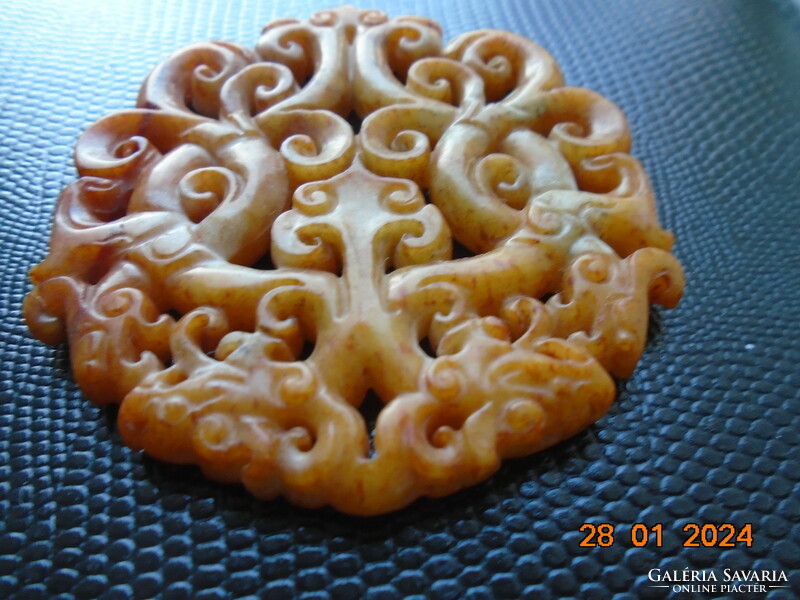 Carved jade Chinese talisman