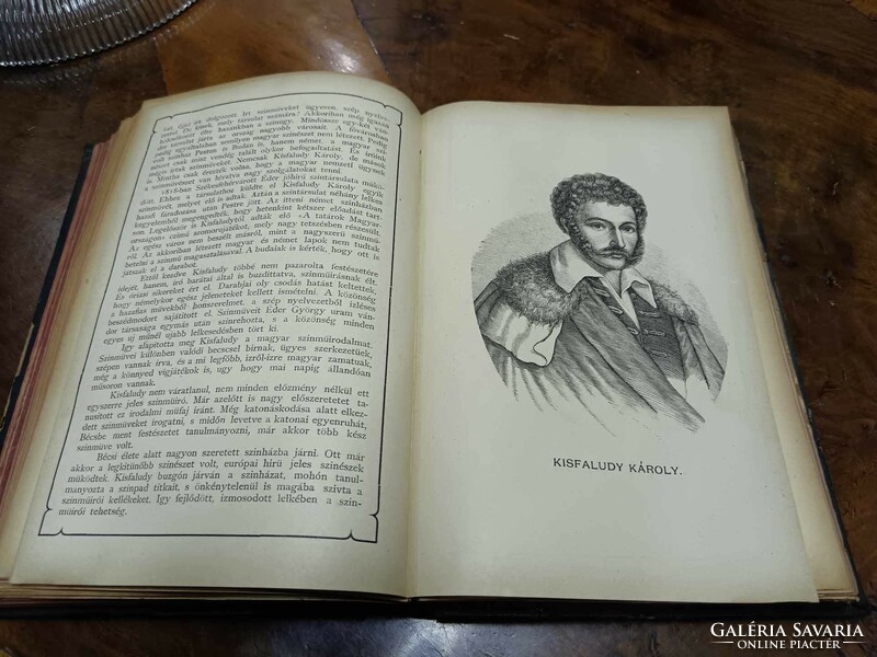 An outline of Hungarian national literary history 1893, Géyza Katinszky textbook with fine prints, appendix