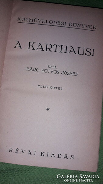 1932.Báró Eötvös József - A karthausi a képek szerint Bécs -WIEN