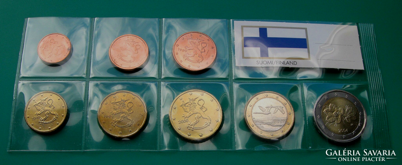 Finland - complete euro series - mixed years - 1999 - 2004