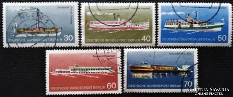 BB483-7p / Németország - Berlin 1975 Hajóközlekedés bélyegsor pecsételt