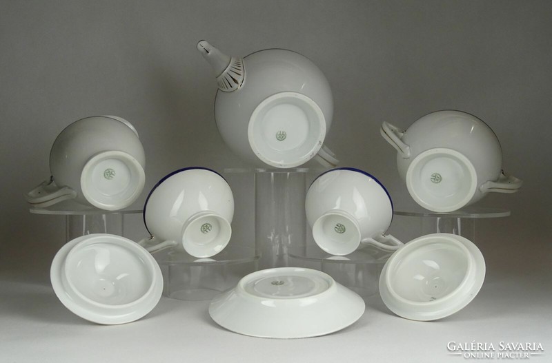 1F518 old schlaggenwald porcelain tea set for 6 people