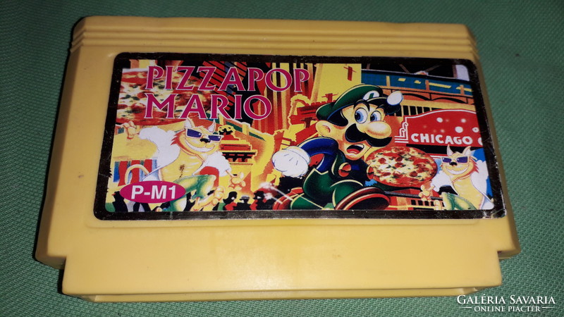 Retro yellow cassette nintendo video game -pizzapop mario condition according to pictures 19.
