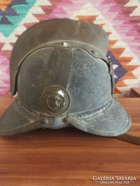 Antique fireman's helmet. Slovenia.