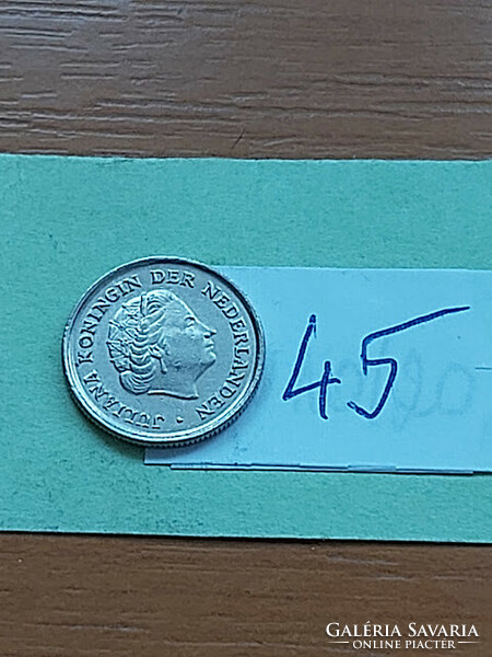 Netherlands 10 cents 1979 nickel, Queen Juliana 45