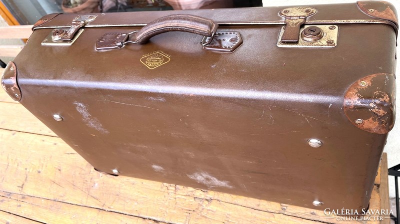 Original Czechoslovak suitcase, retro travel case - cassette - vintage