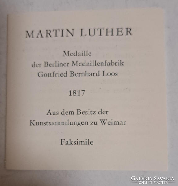 1817. "Luther Márton" emlékérem.