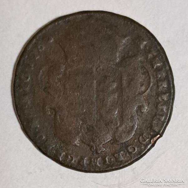 1763. Maria Theresia (1740-1780) copper denarius, (1557)