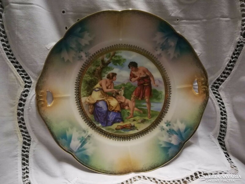 Antik porcelán kínáló tányér