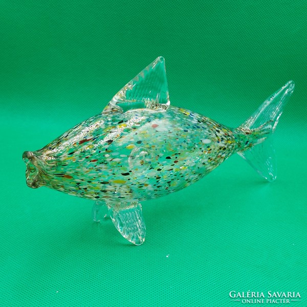 Retro colored glass fish figure