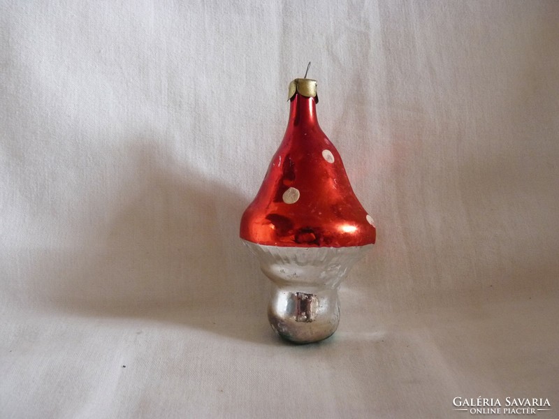Old glass Christmas tree decoration - mushrooms!