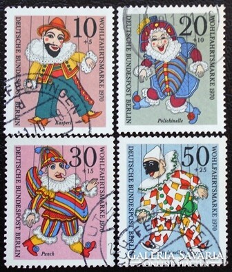 BB373-6p / Németország - Berlin 1970 Népjólét : Marionettek bélyegsor pecsételt