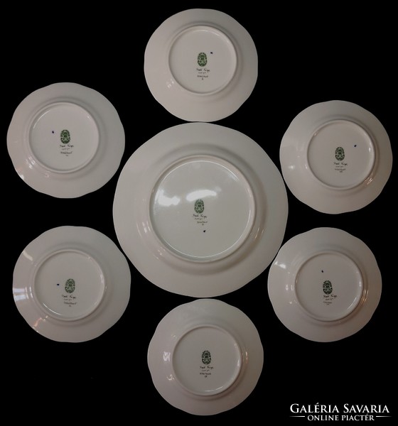 Dt/426 – 6-person Zsolnay phoenix set with plates