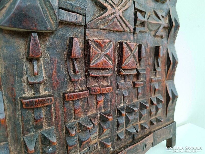 Antique African Dogon carved wooden door Mali 738 8530