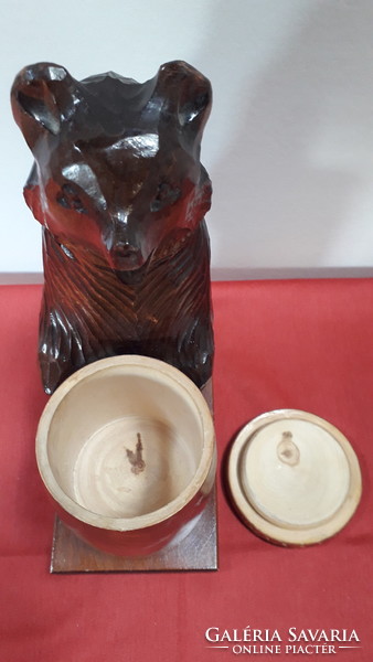 Russian carved wooden bear