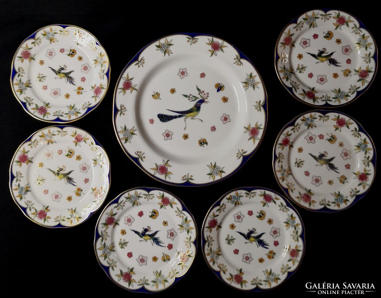 Dt/427 – 6-person Zsolnay phoenix set with plates