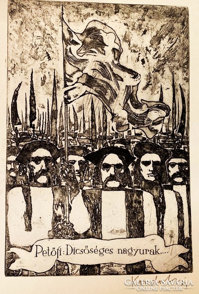 150 Born Sándor Petőfi, an album featuring etchings by various artists.