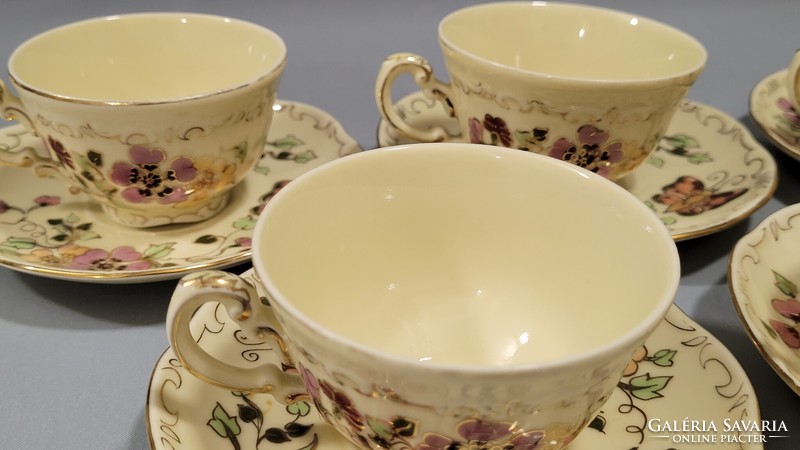 Zsolnay hand-painted butterfly coffee and mocha cup with saucer price/pc
