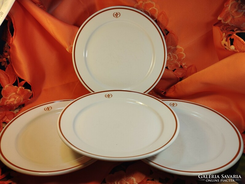 Alföldi Taverna thick large flat porcelain plate, 4 pcs
