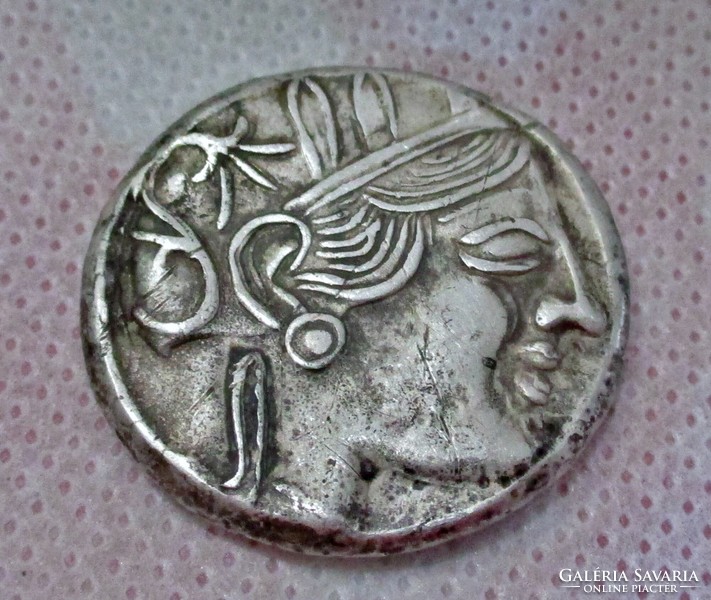 Athéni ezüst tetradrachma , pénz, érme ,Athén, Kr.e. 454-404.